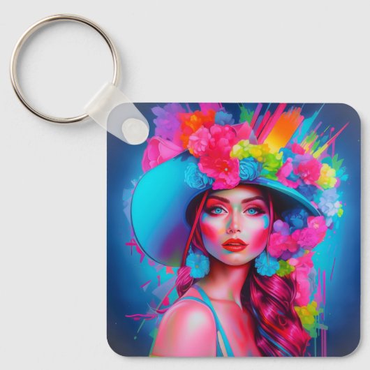 ネオンファンタジーフローラポートレート キーホルダー (正面)