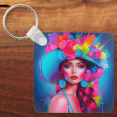 ネオンファンタジーフローラポートレート キーホルダー (正面)