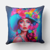 ネオンファンタジーフローラポートレート クッション (裏面)