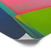 ネオンファンタジーフローラポートレート ポスター (角)