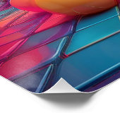 ネオンファンタジー風景 – Surreal Dreamscape ポスター (コーナー)