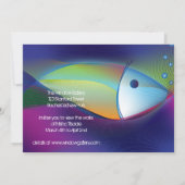 ネオンフィッシュアートギャラリーアートショー展示招待状 招待状 (裏面)