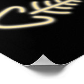 ネオンフィッシュボーン ポスター (角)