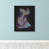 ネオンフィッシュ キャンバスプリント (インサイチュ (ウッドフロア))