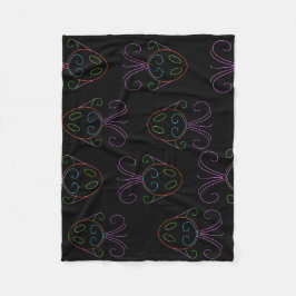 ネオンフィッシュ フリースブランケット