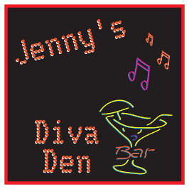 ネオンフェイクディヴァデン時計 スクエア壁時計