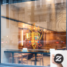 ネオンフェイクホットピザフレイムレストラン