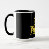 ネオンフェイクポッドキャスト記号 マグカップ (左)