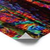 ネオンフォレストオイル塗装プリントポスター ポスター (角)