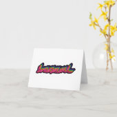 ネオンフォント「同性愛」グリーティングカード カード (黄色い花)