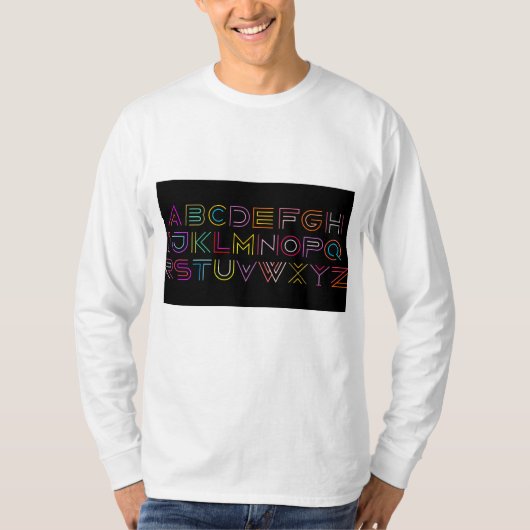 ネオンフォント Tシャツ (正面)