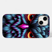 ネオンフクロウでスタイルを照らす Case-Mate iPhoneケース (裏面 (横))