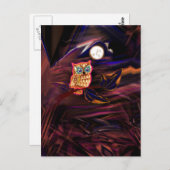 ネオンフクロウ雷雨フラッシュファンタジア ポストカード (正面/裏面)