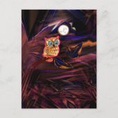 ネオンフクロウ雷雨フラッシュファンタジア ポストカード (正面)