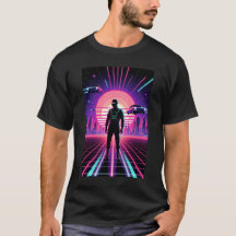 ネオンフューチャーランナーTシャツ