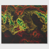 ネオンフラクタル4ラッピング紙 ラッピングペーパー (フラット)