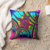 ネオンフラクタル クッション (ブランケット)