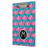 ネオンフラミンゴは|あなたのイニシャルを加えます クリップボード (左)