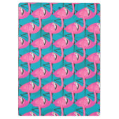 ネオンフラミンゴは|あなたのイニシャルを加えます クリップボード (裏面)