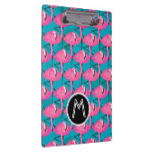 ネオンフラミンゴは|あなたのイニシャルを加えます クリップボード (右)