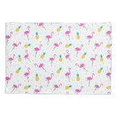 ネオンフラミンゴ2 枕カバー (裏面-左)