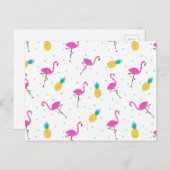 ネオンフラミンゴ2 2 ポストカード (正面/裏面)