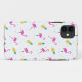 ネオンフラミンゴ2 Case-Mate iPhoneケース (裏面(横))