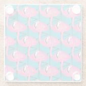 ネオンフラミンゴ ガラスコースター (裏面)