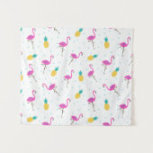 ネオンフラミンゴ タペストリー (正面(横))