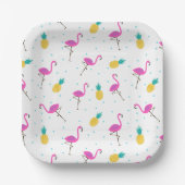 ネオンフラミンゴ ペーパープレート (正面)