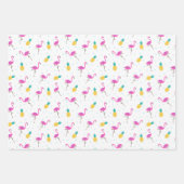 ネオンフラミンゴ ラッピングペーパーシート (正面)