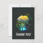 ネオンフラワーズフラットサンキューカード サンキューカード (正面)