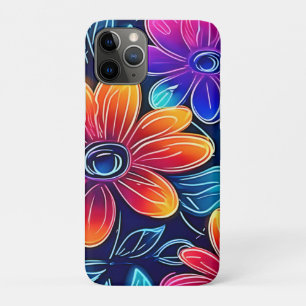 ネオンフラワーズ開花ブライト iPhone 11 PROケース