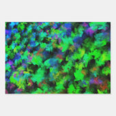 ネオンフラワー花びら ラッピングペーパーシート (正面3)