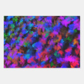 ネオンフラワー花びら ラッピングペーパーシート (正面)