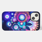 ネオンフラワー iPhoneケース (裏面横)