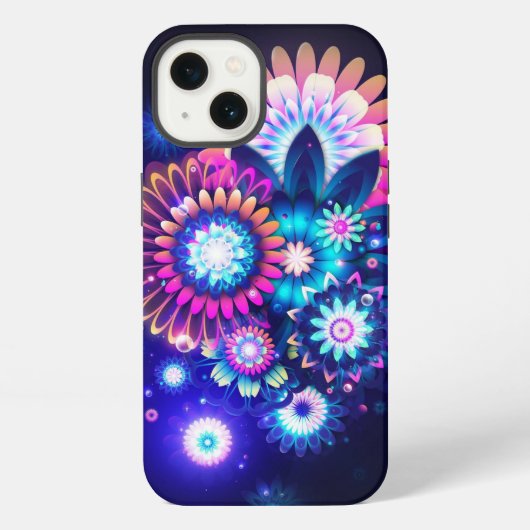 ネオンフラワー iPhoneケース (裏面)