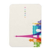 ネオンフランスカイライン マグネット (縦)