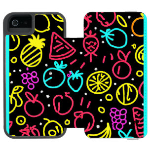 ネオンフルーツエバガンザ iPhone SE/5/5sウォレットケース