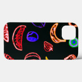 ネオンフルーツパターンアートワークデザイン Case-Mate iPhoneケース (裏面 (横))