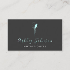 ネオンフレッシュオーガニック野菜栄養士エレガント 名刺