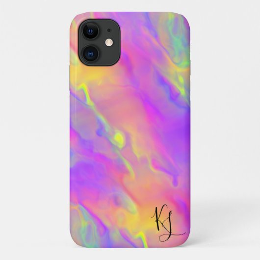 ネオンフローパーソナライズされた電話ケース Case-Mate iPhoneケース (裏面)