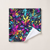 ネオンフローラバースト バスタオルセット (ウォッシュタオル)