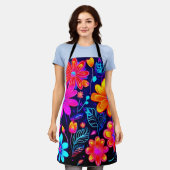 ネオンフローラファンタジー エプロン (着用した状態)