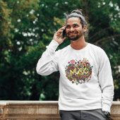 ネオンフローラミュージックノートシャツカラフル – 昇華 トライブレンドＴシャツ