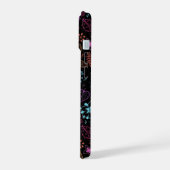 ネオンフローラルバタフライフォンケース iPhone 15ケース (左側面)