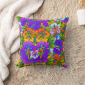 ネオンフローラ クッション (ブランケット)