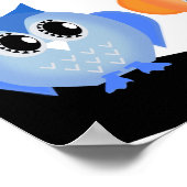 ネオンフー違うル・フクロウのポスター ポスター (角)