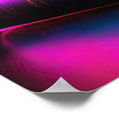 ネオンブックとコーヒー2 ポスター (角)