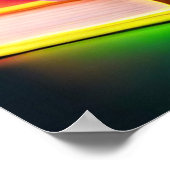 ネオンブックとコーヒー ポスター (角)